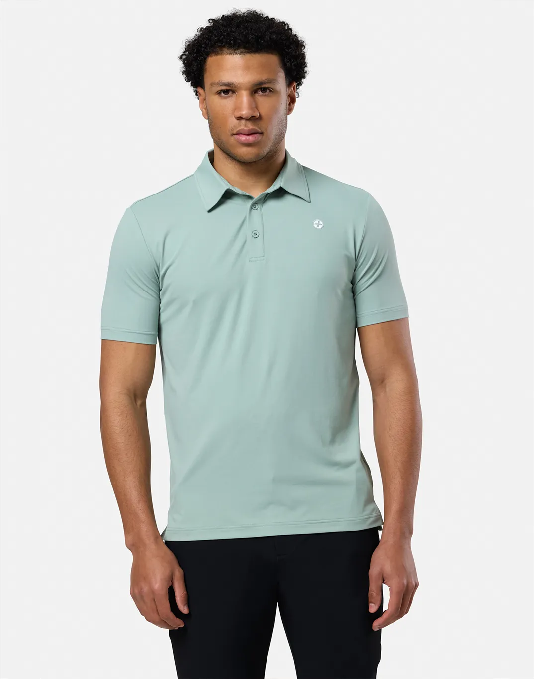 Coffee Polo Tee in Summer Green sold by Gym+Coffee product image thumbnail 2