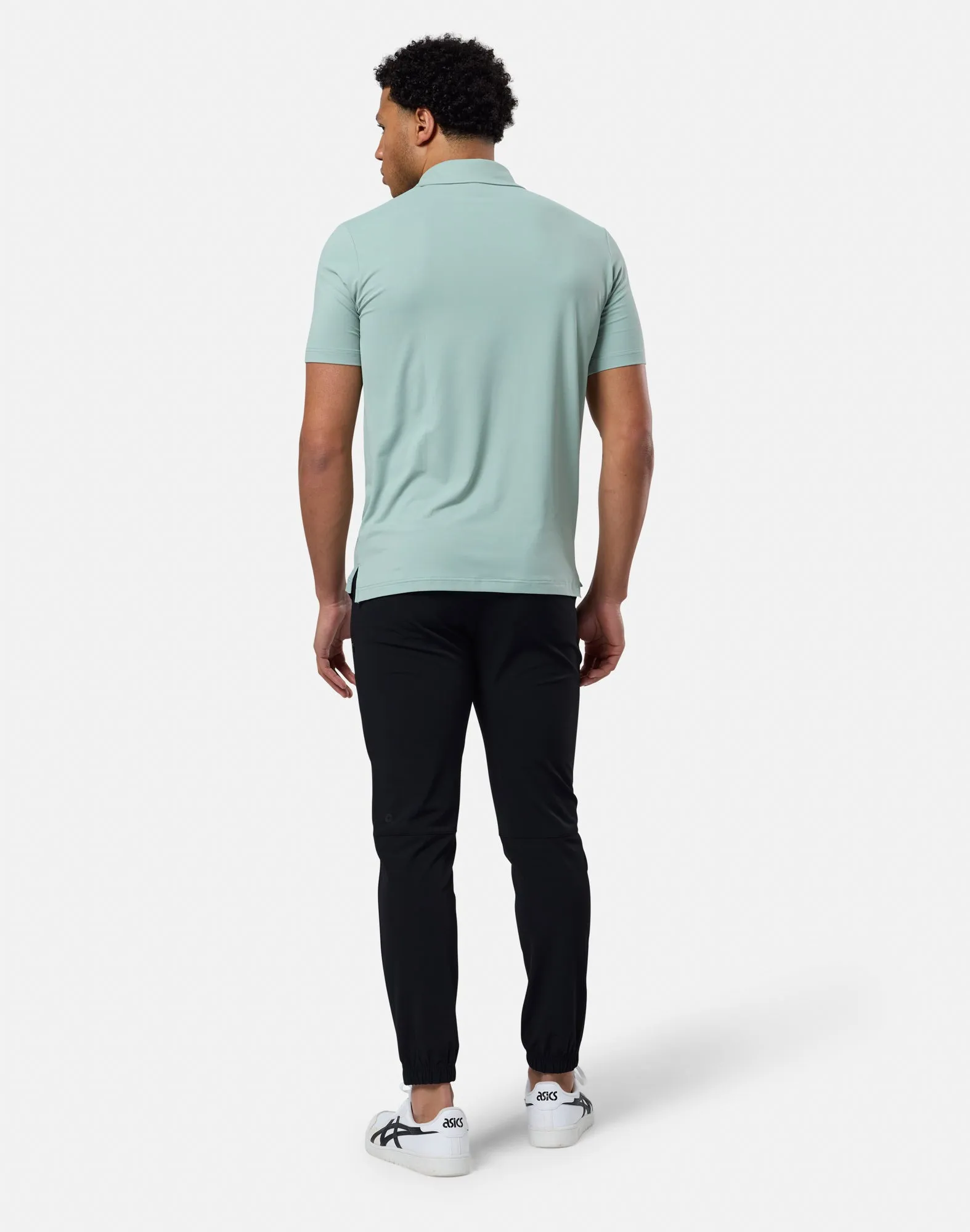 Coffee Polo Tee in Summer Green sold by Gym+Coffee product image thumbnail 5