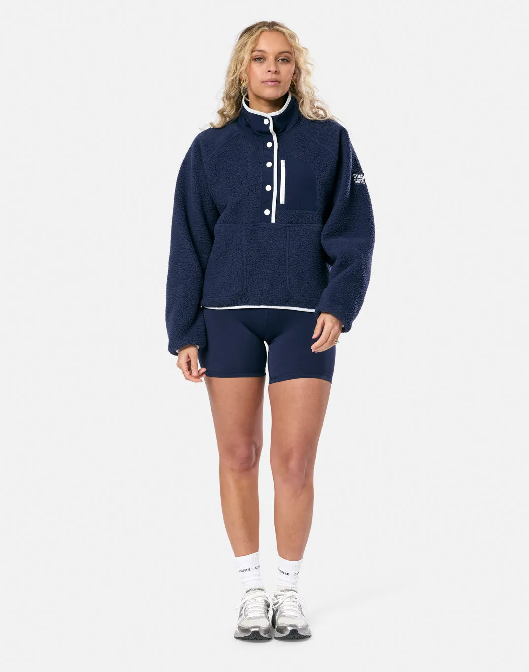 Horizon Layer Up Half Snap in Twilight Navy sold by Gym+Coffee product image thumbnail 2