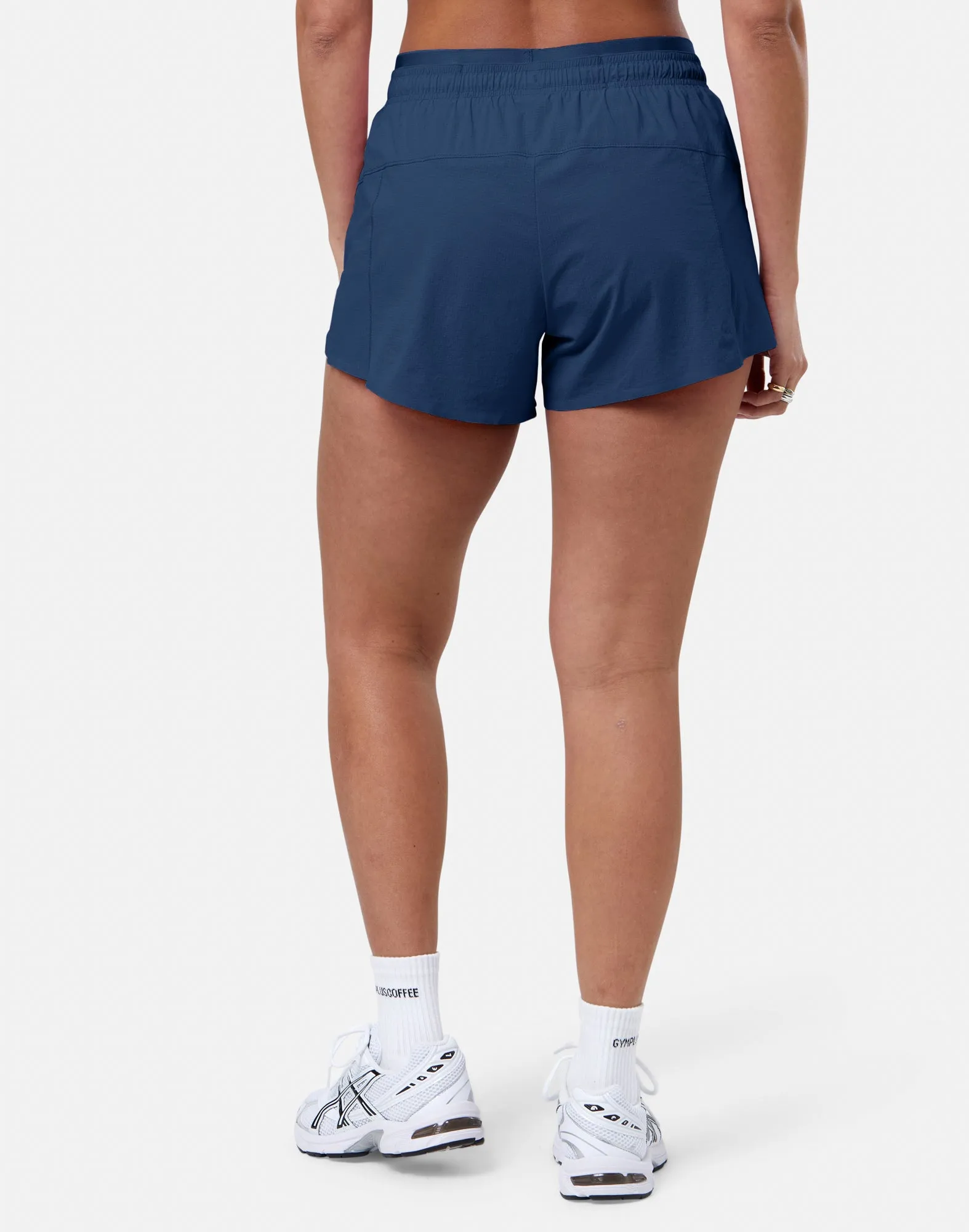 Ripstop Shorts in Petrol Blue w/ Sky Blue Trim sold by Gym+Coffee product image thumbnail 4