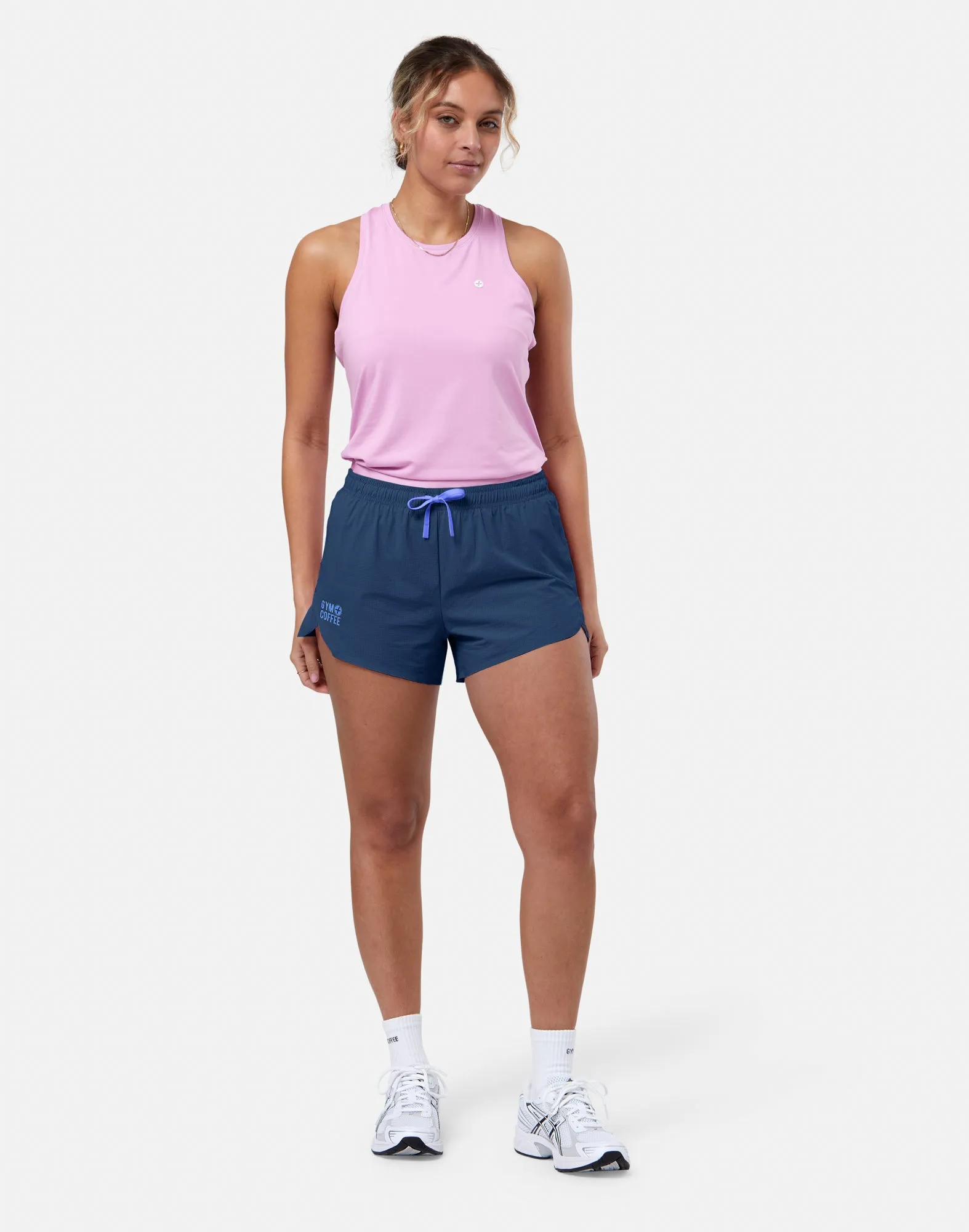 Ripstop Shorts in Petrol Blue w/ Sky Blue Trim sold by Gym+Coffee product image thumbnail 3