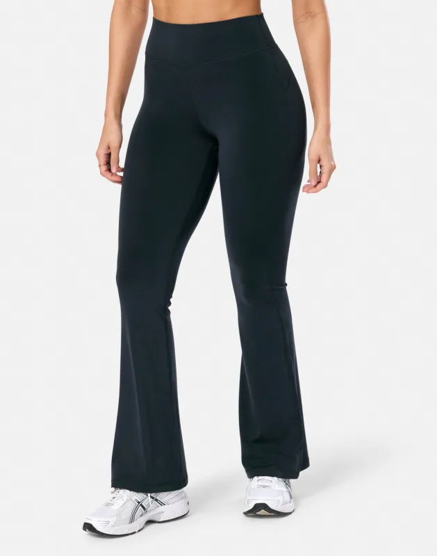 Soft Motion Flare Legging in Black sold by Gym+Coffee