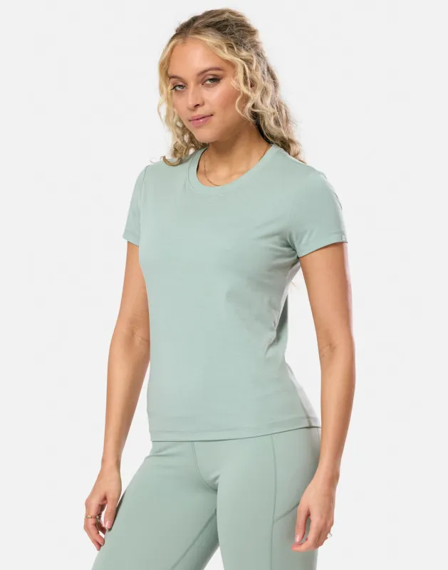 Serona Everyday Tee in Summer Green sold by Gym+Coffee