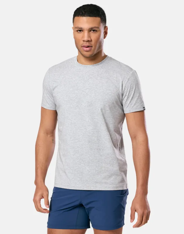 Everyday Tee in Grey Marl sold by Gym+Coffee
