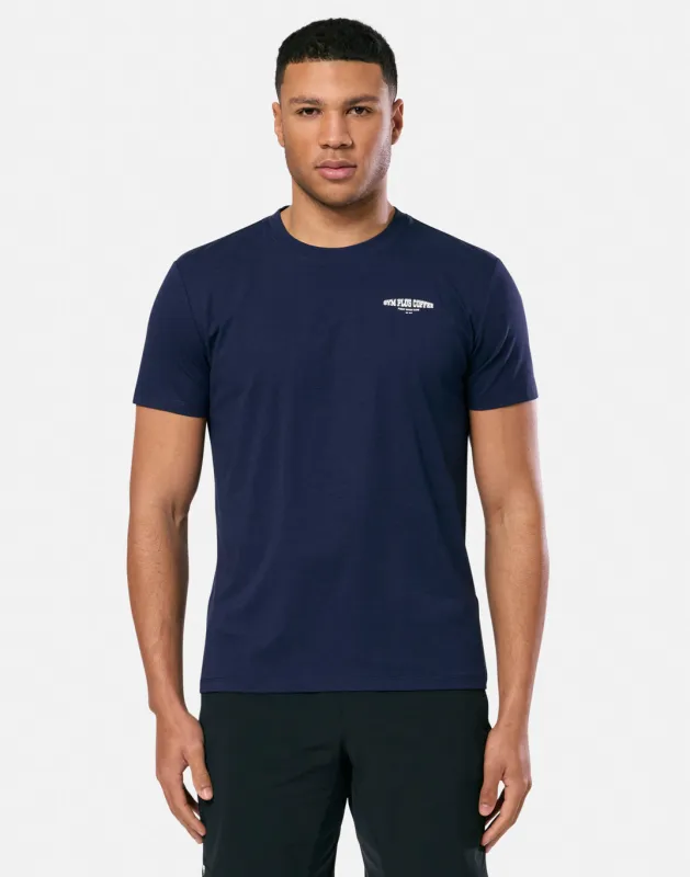 Everyday Graphic Tee in Twilight Navy sold by Gym+Coffee