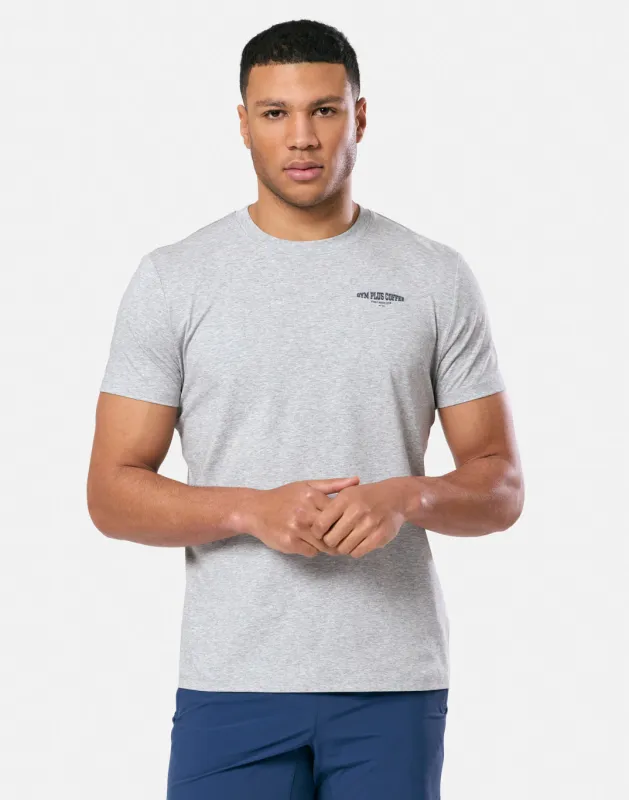 Everyday Graphic Tee in Grey Marl sold by Gym+Coffee