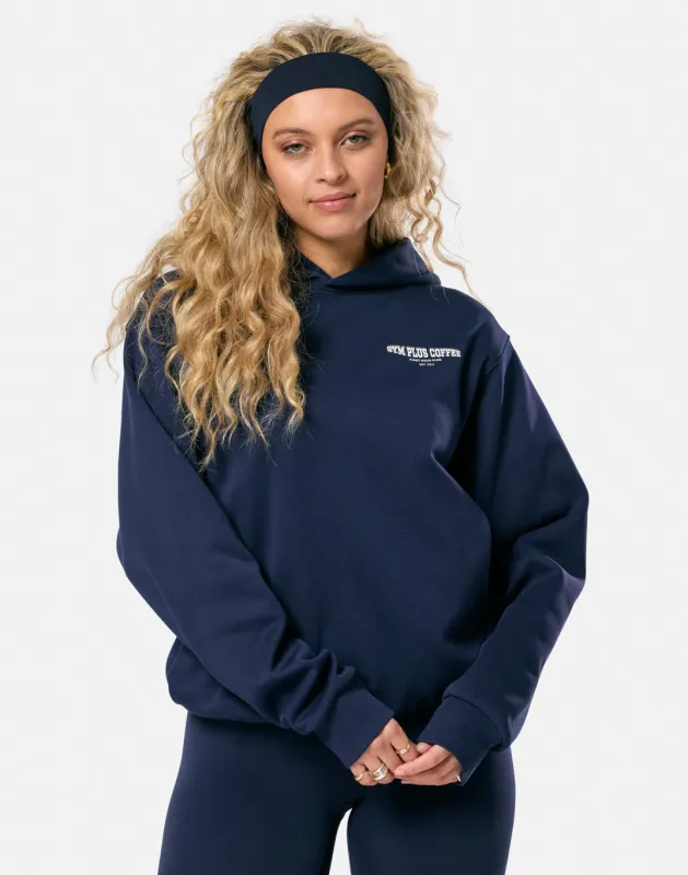 Clubhouse Hoodie in Twilight Navy sold by Gym+Coffee