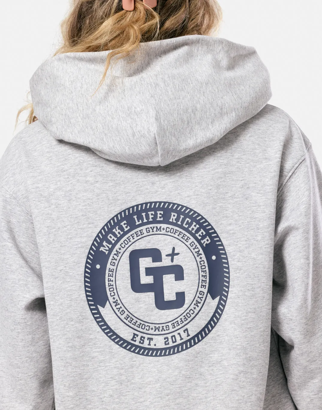 Clubhouse Hoodie in Grey Marl sold by Gym+Coffee product image thumbnail 2