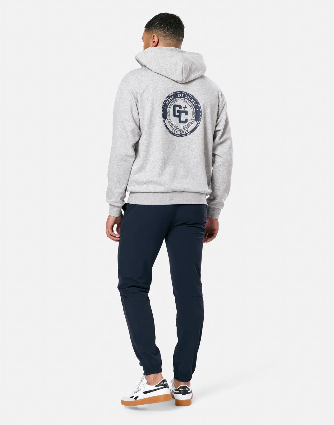 Clubhouse Hoodie in Grey Marl sold by Gym+Coffee product image thumbnail 5