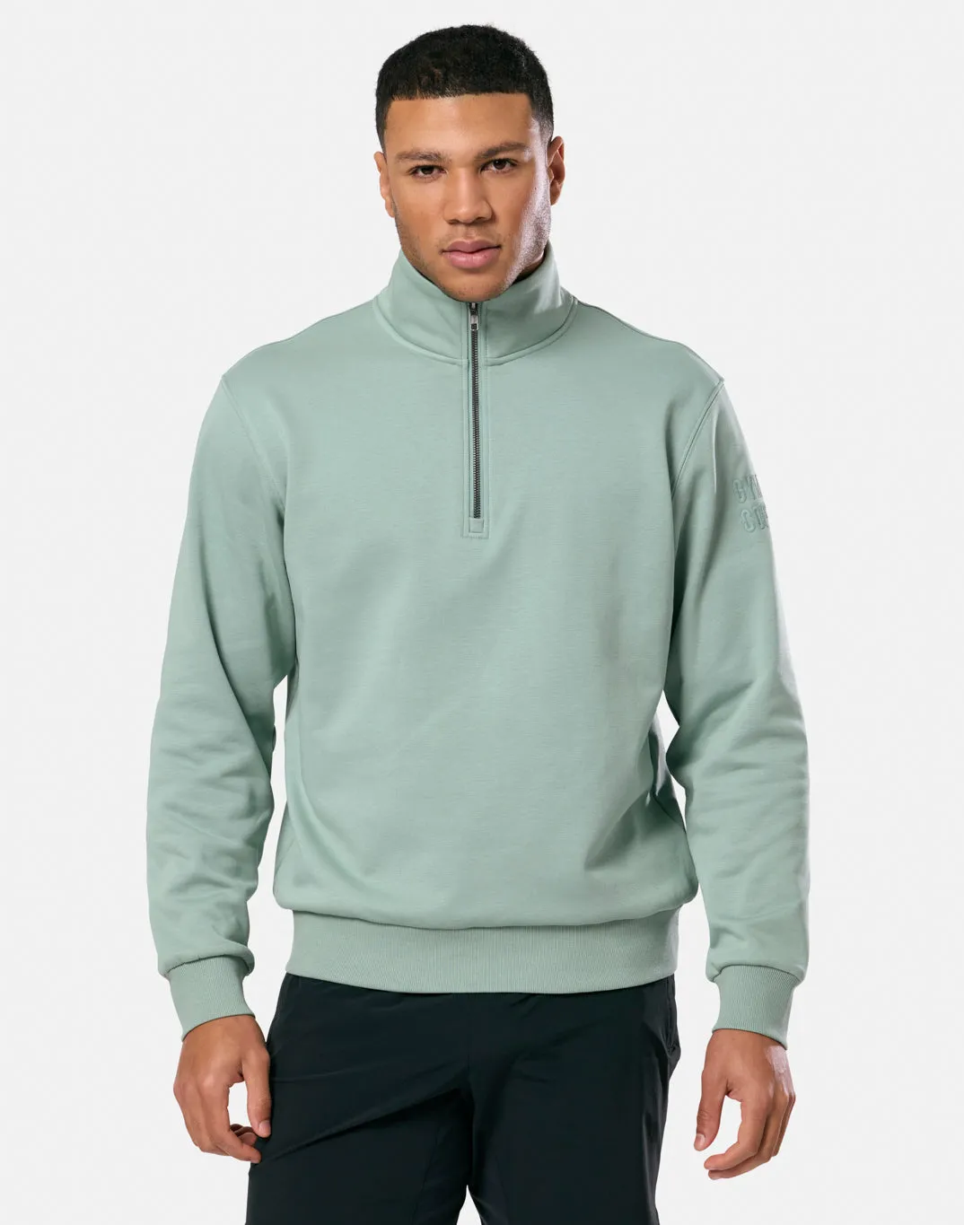 Clubhouse Half Zip in Summer Green sold by Gym+Coffee