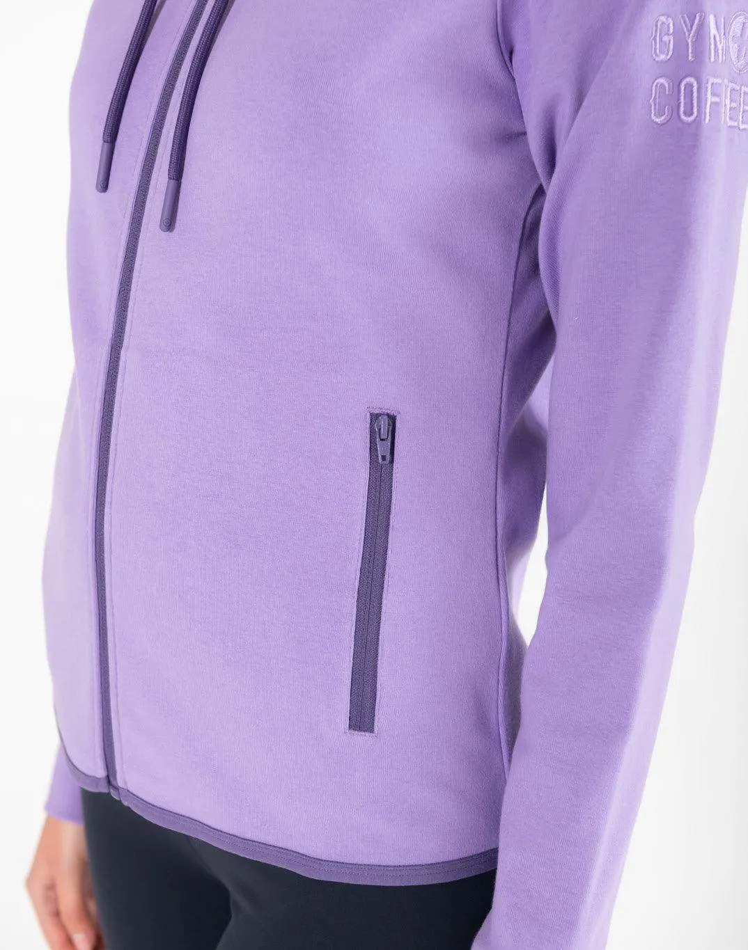 Chill Zip Hoodie in Lavender sold by Gym+Coffee product image thumbnail 5