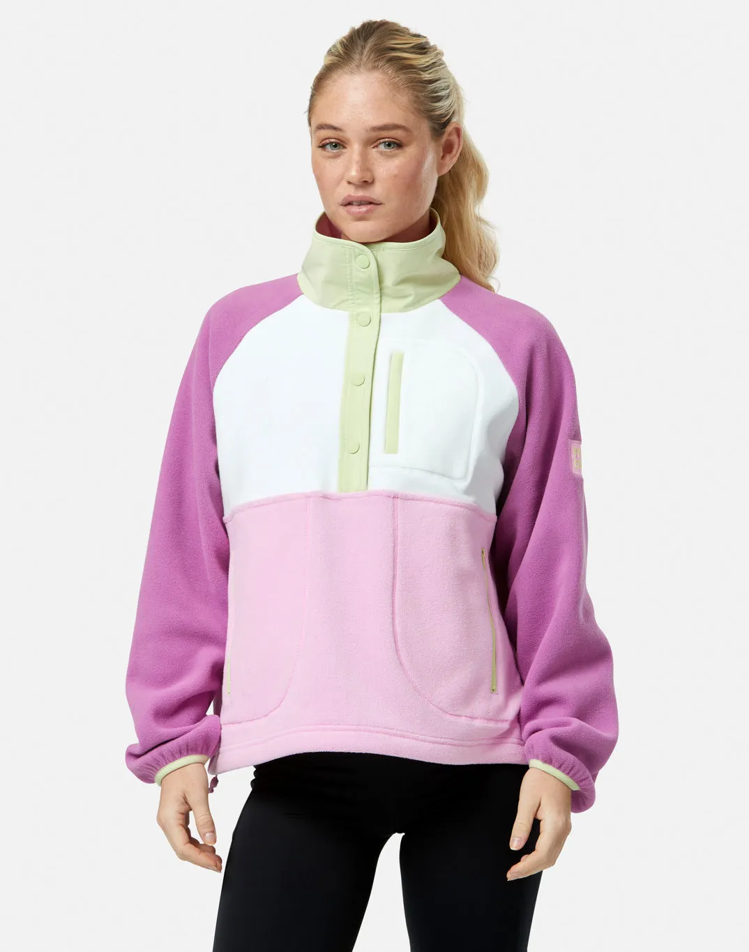 Snap Polar Fleece in Lime Sorbet sold by Gym+Coffee product image thumbnail 3