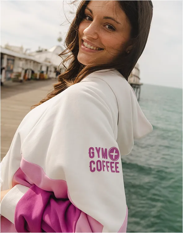 Kin Hoodie in Ultra White sold by Gym+Coffee