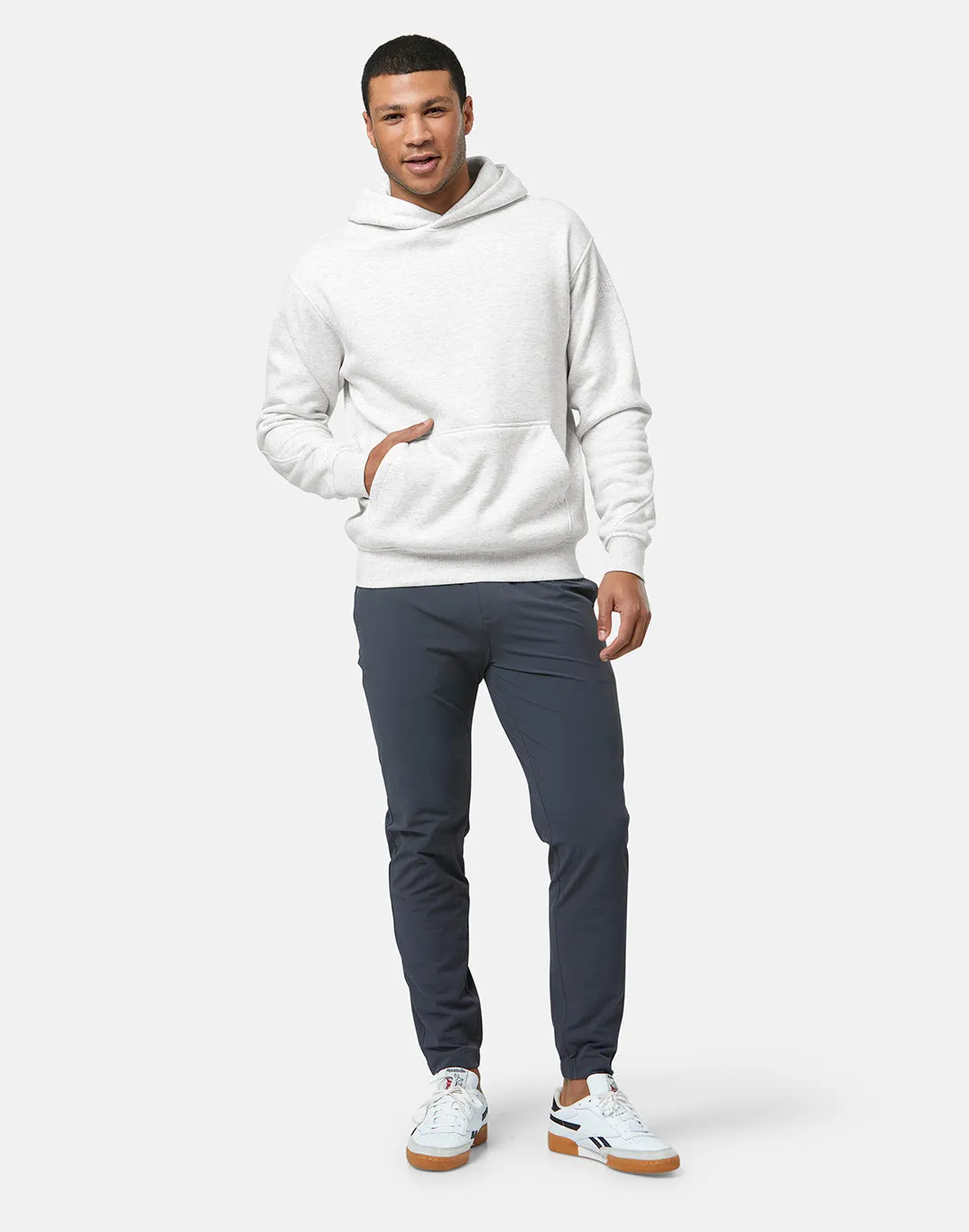 Sierra Drift Hoodie in White Marl sold by Gym+Coffee product image thumbnail 2
