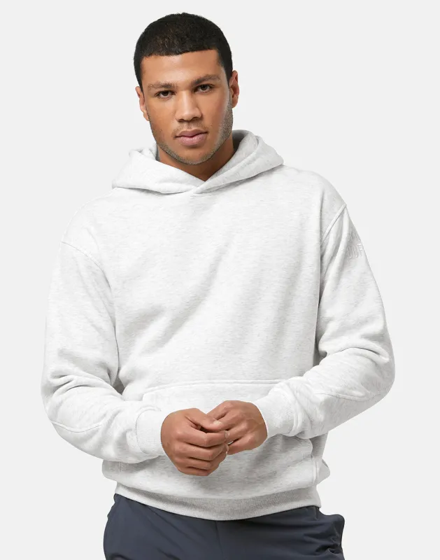 Sierra Drift Hoodie in White Marl sold by Gym+Coffee