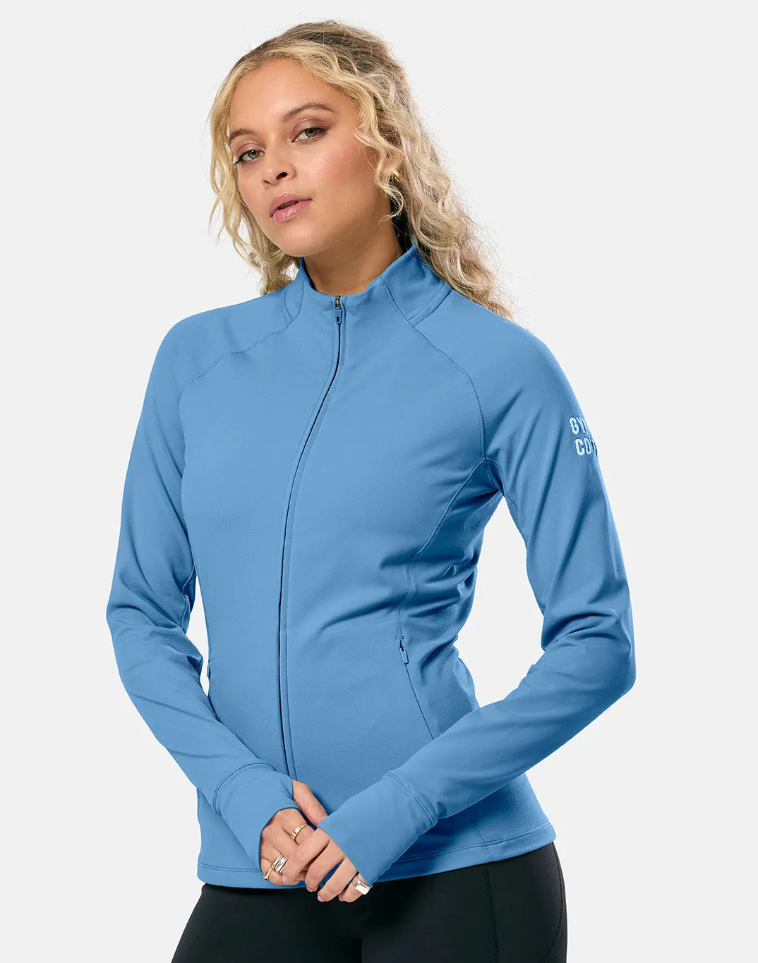 Relentless Full Zip in Oasis Blue sold by Gym+Coffee