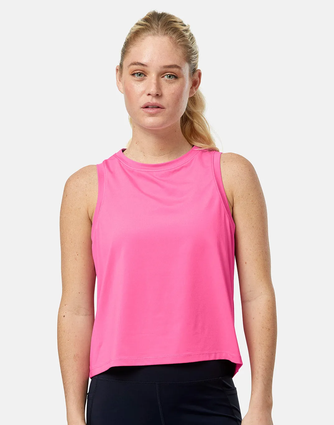 Boxy Crop Tank in Sangria Sunset sold by Gym+Coffee