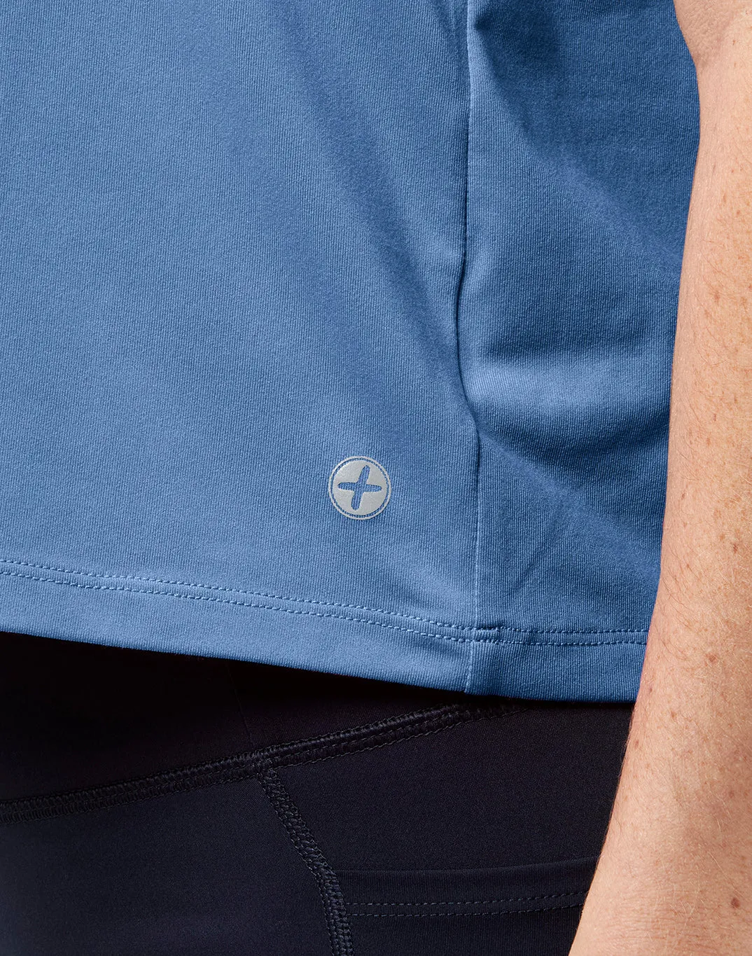 Boxy Crop Tank in Oasis Blue sold by Gym+Coffee product image thumbnail 5