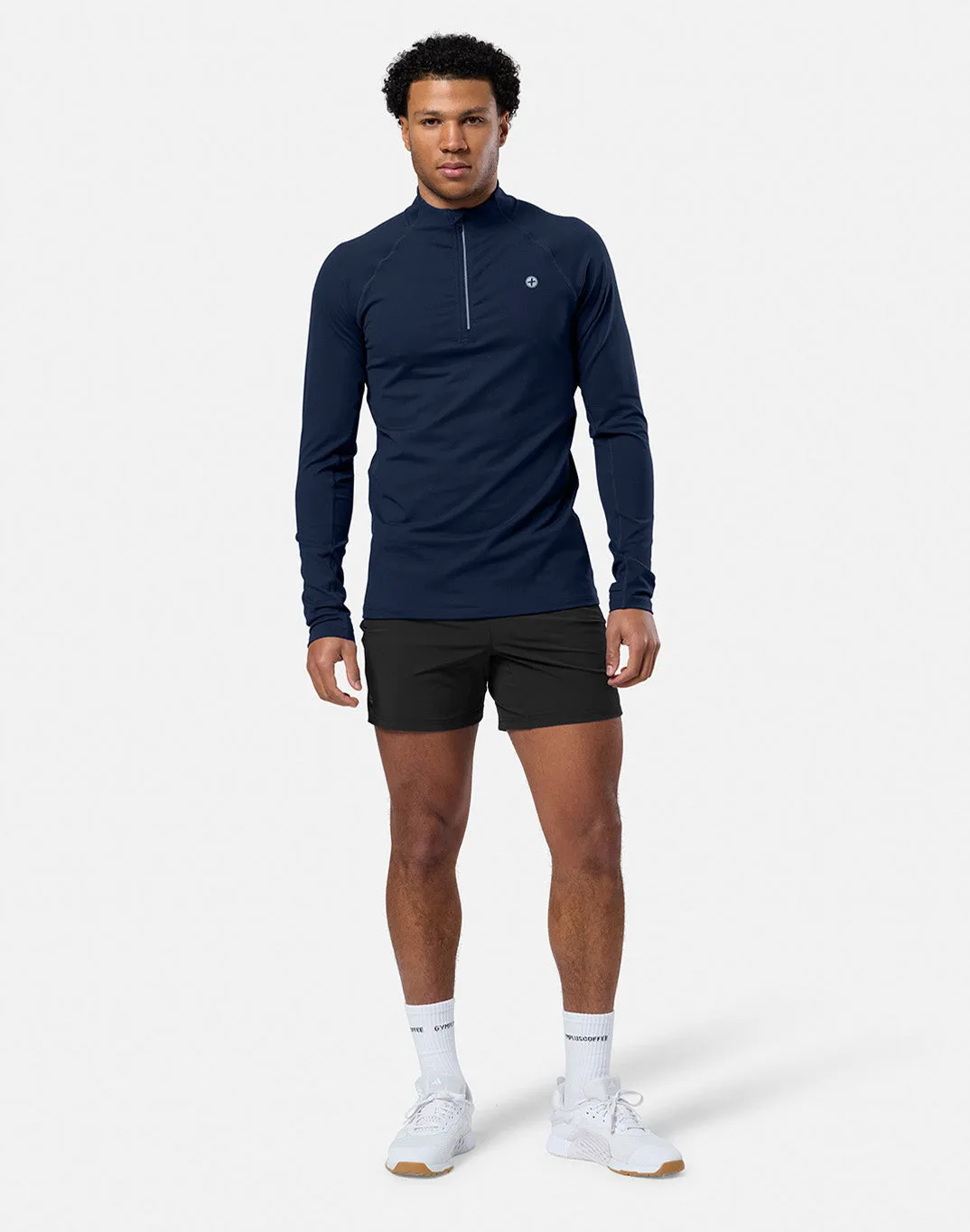 Relentless 1/4 Zip in Twilight Navy sold by Gym+Coffee product image thumbnail 4