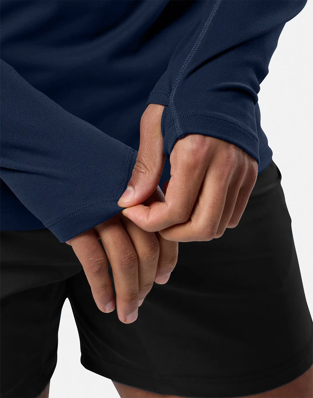 Relentless 1/4 Zip in Twilight Navy sold by Gym+Coffee product image thumbnail 3