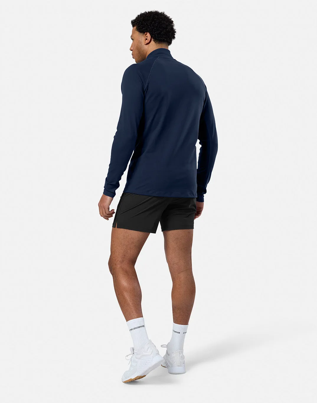 Relentless 1/4 Zip in Twilight Navy sold by Gym+Coffee product image thumbnail 5