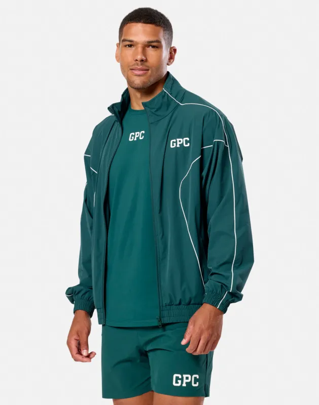GPC Train Jacket in Amazon Green made by Gym+Coffee