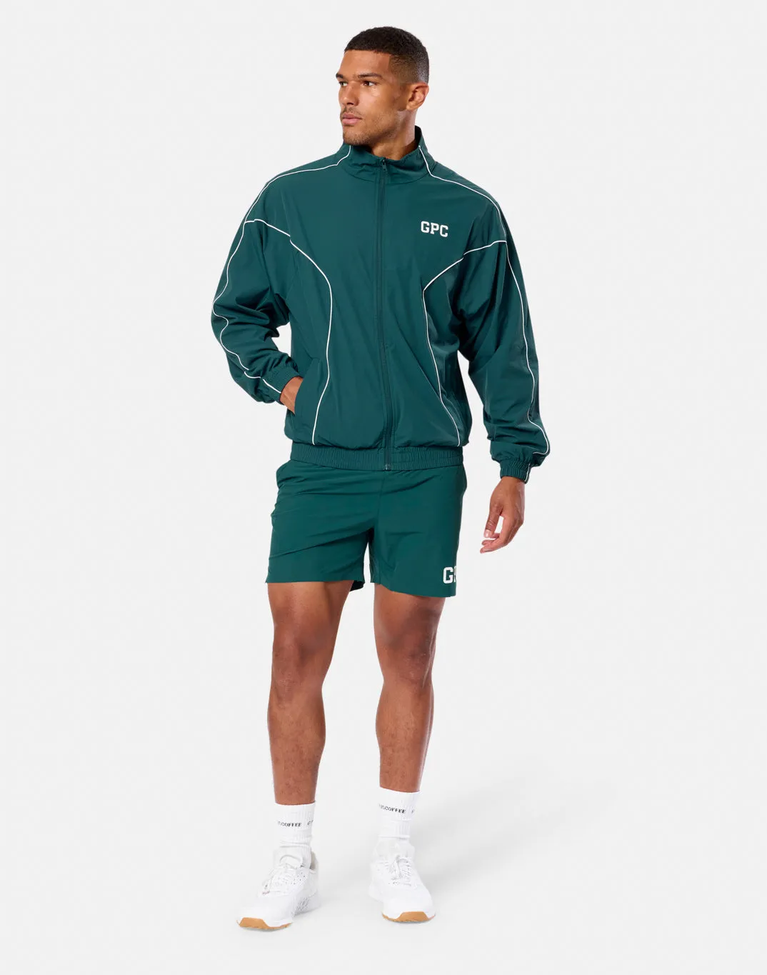 GPC Train Jacket in Amazon Green sold by Gym+Coffee product image thumbnail 2