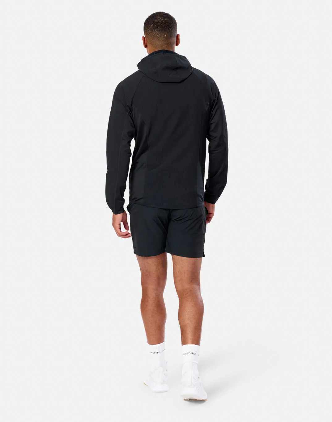GPC Train Hooded Midlayer in Black sold by Gym+Coffee product image thumbnail 3