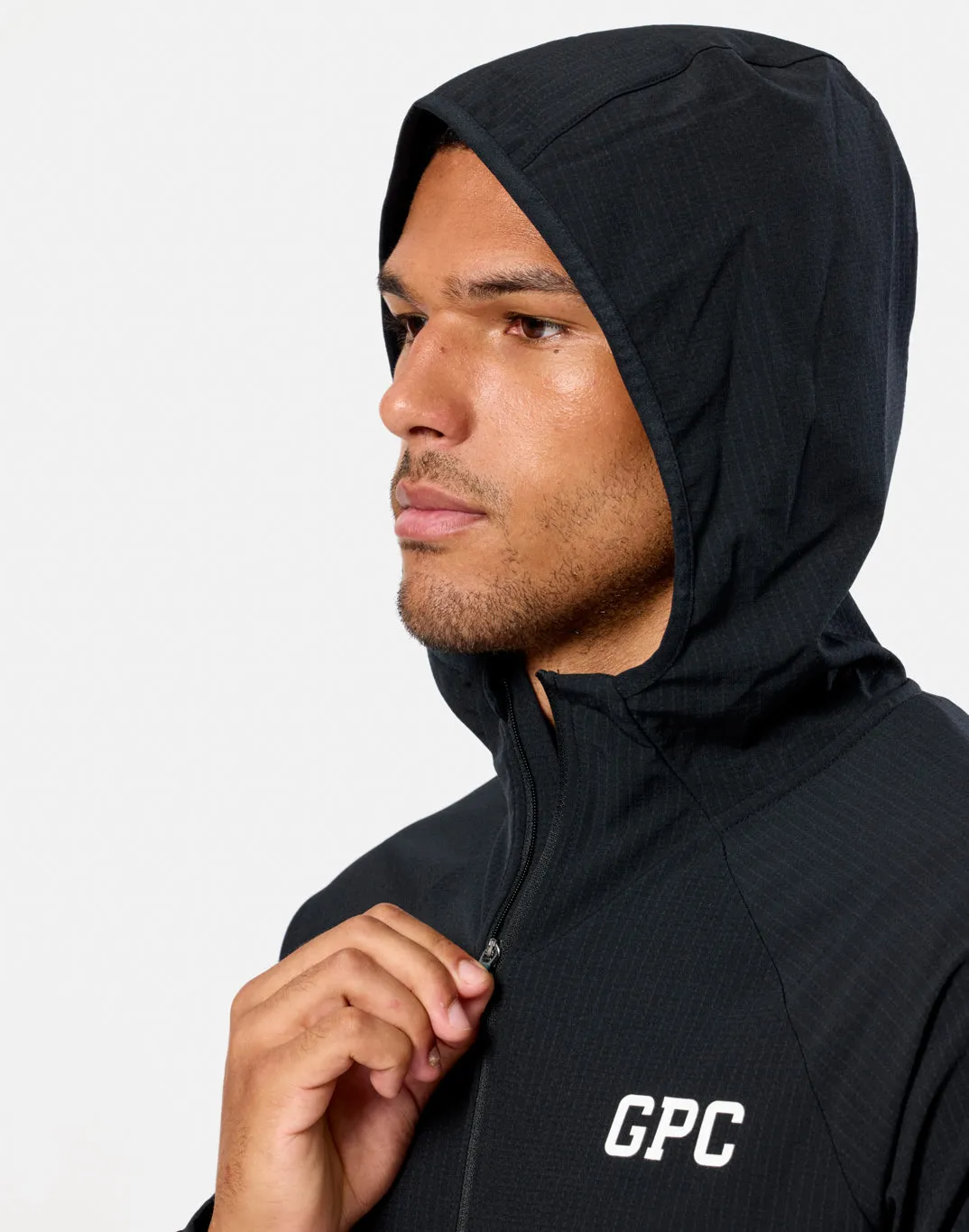 GPC Train Hooded Midlayer in Black sold by Gym+Coffee product image thumbnail 5