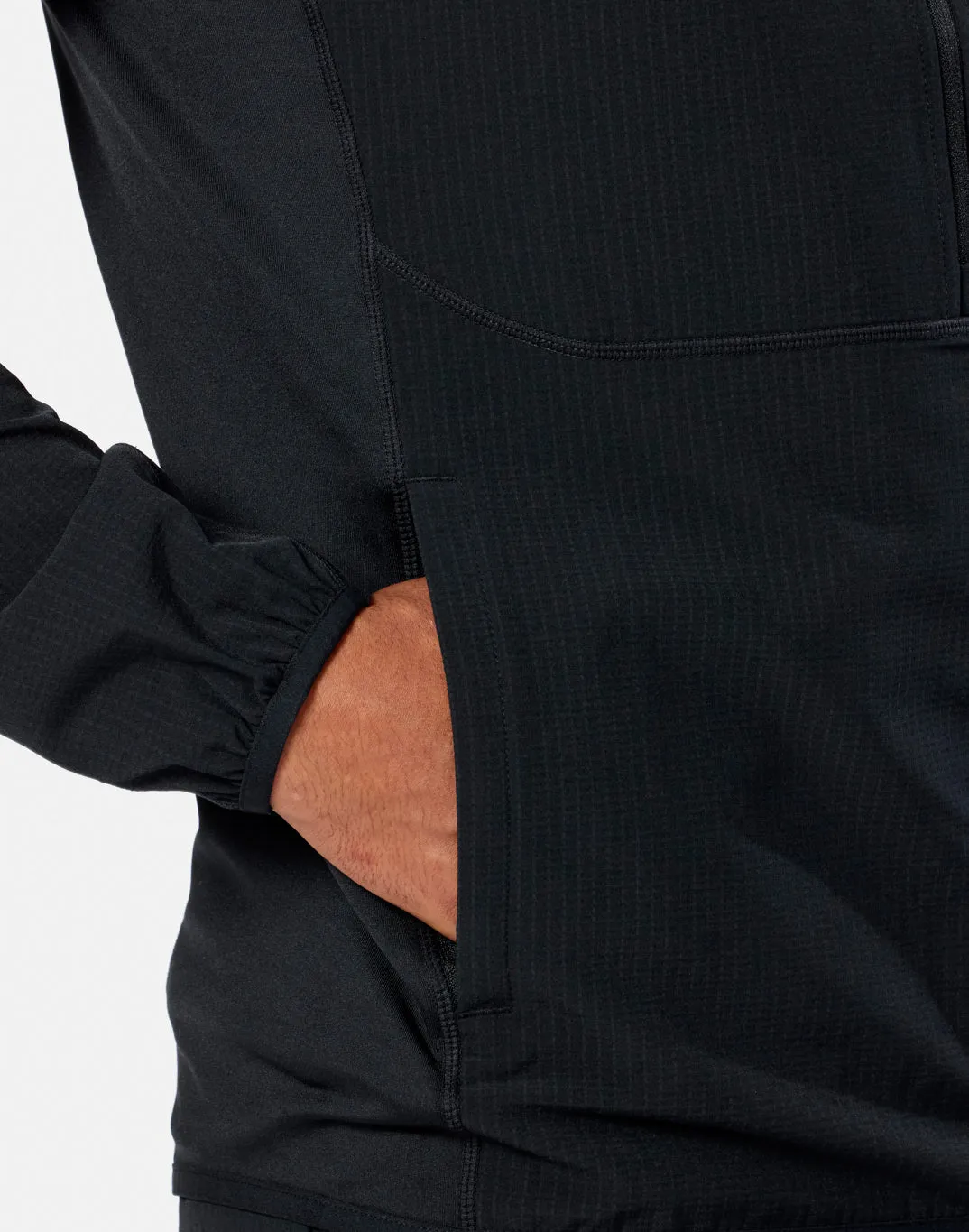 GPC Train Hooded Midlayer in Black sold by Gym+Coffee product image thumbnail 4