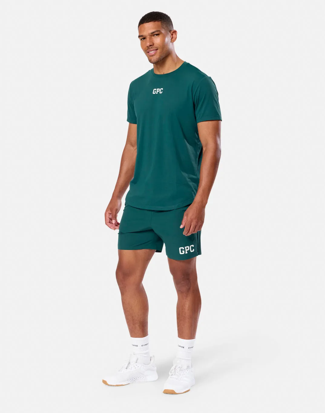 GPC Train 7" Shorts in Amazon Green sold by Gym+Coffee product image thumbnail 5