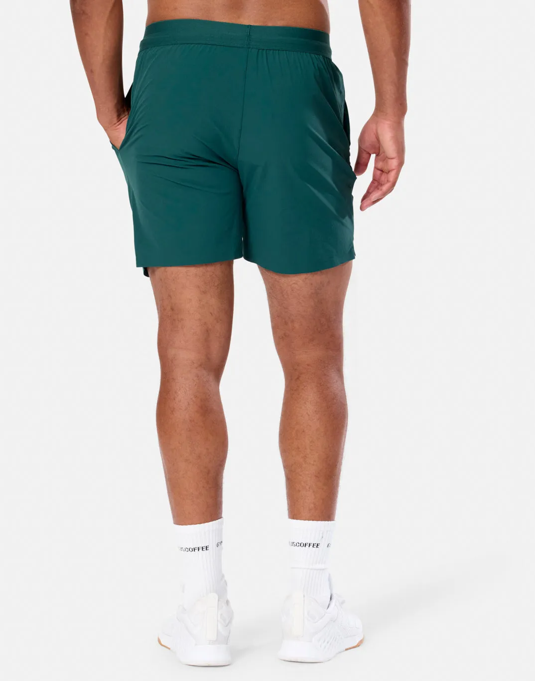 GPC Train 7" Shorts in Amazon Green sold by Gym+Coffee product image thumbnail 3