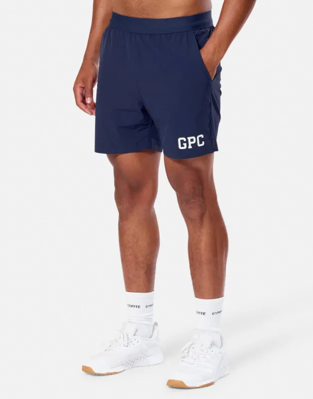 GPC Train 7" Shorts in Twilight Navy sold by Gym+Coffee