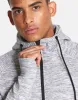Grey Fleck Zip Hoodie sold by Gym+Coffee
