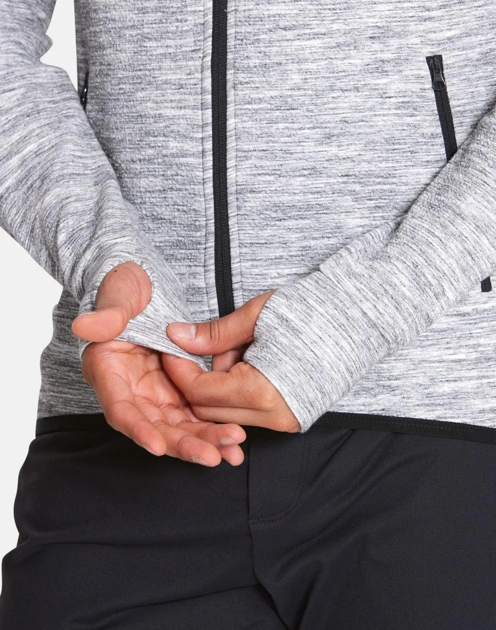 Grey Fleck Zip Hoodie sold by Gym+Coffee product image thumbnail 4