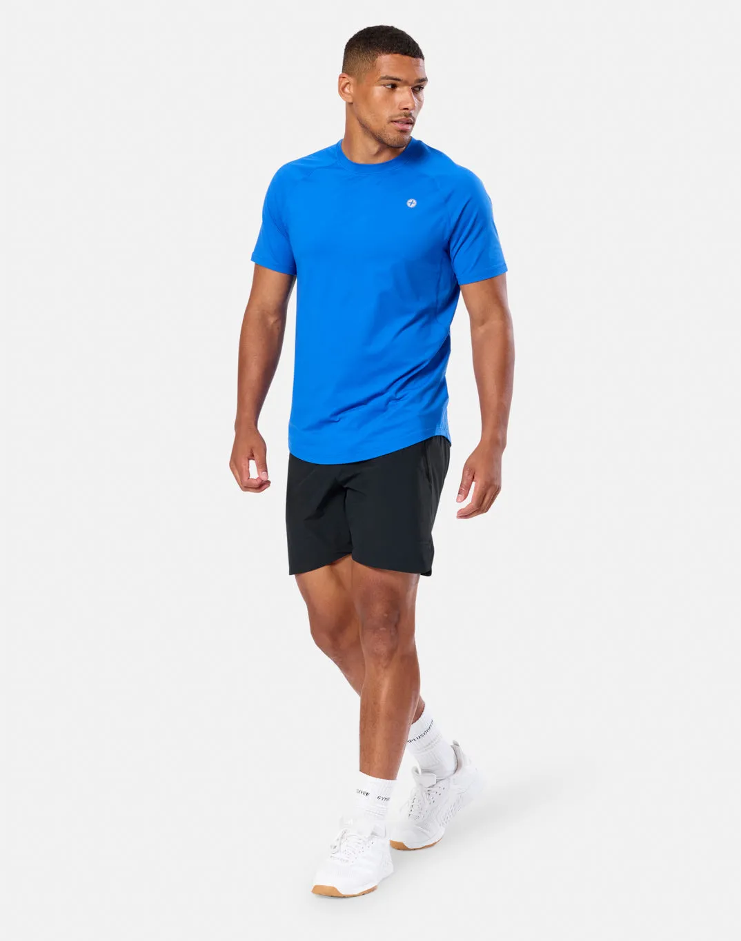 Relentless Tee in Azure Blue sold by Gym+Coffee product image thumbnail 2