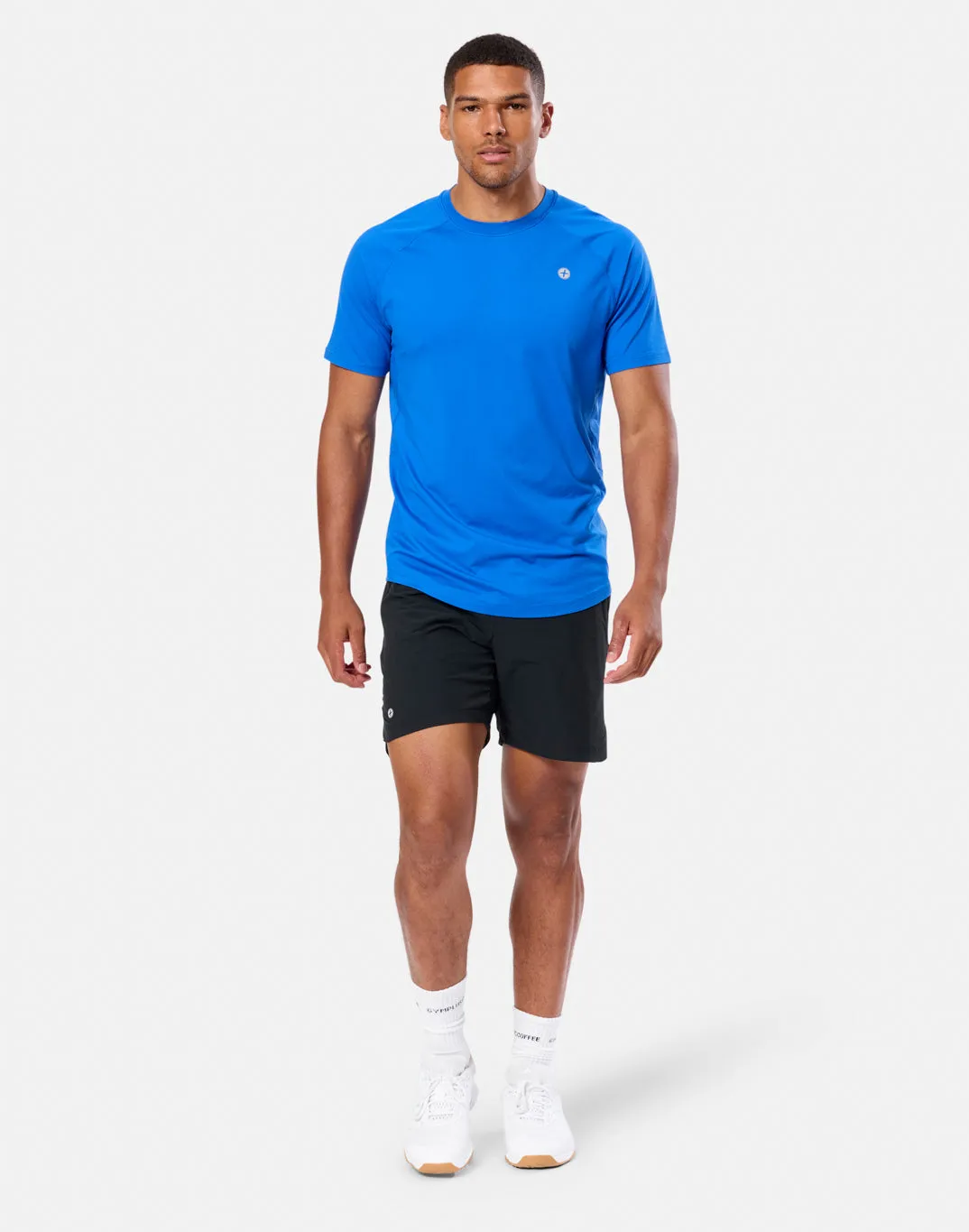 Relentless Tee in Azure Blue sold by Gym+Coffee product image thumbnail 3