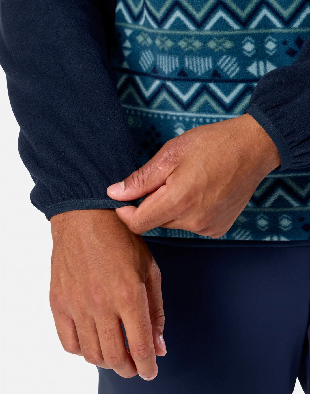 Half Snap Polar Fleece in Aztec Print sold by Gym+Coffee product image thumbnail 5