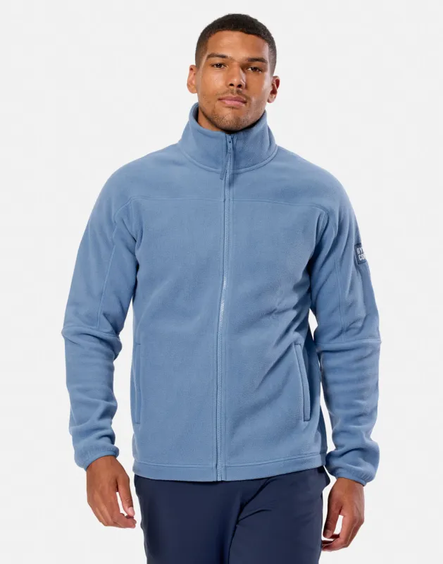 Full Zip Polar Fleece in Oasis Blue sold by Gym+Coffee