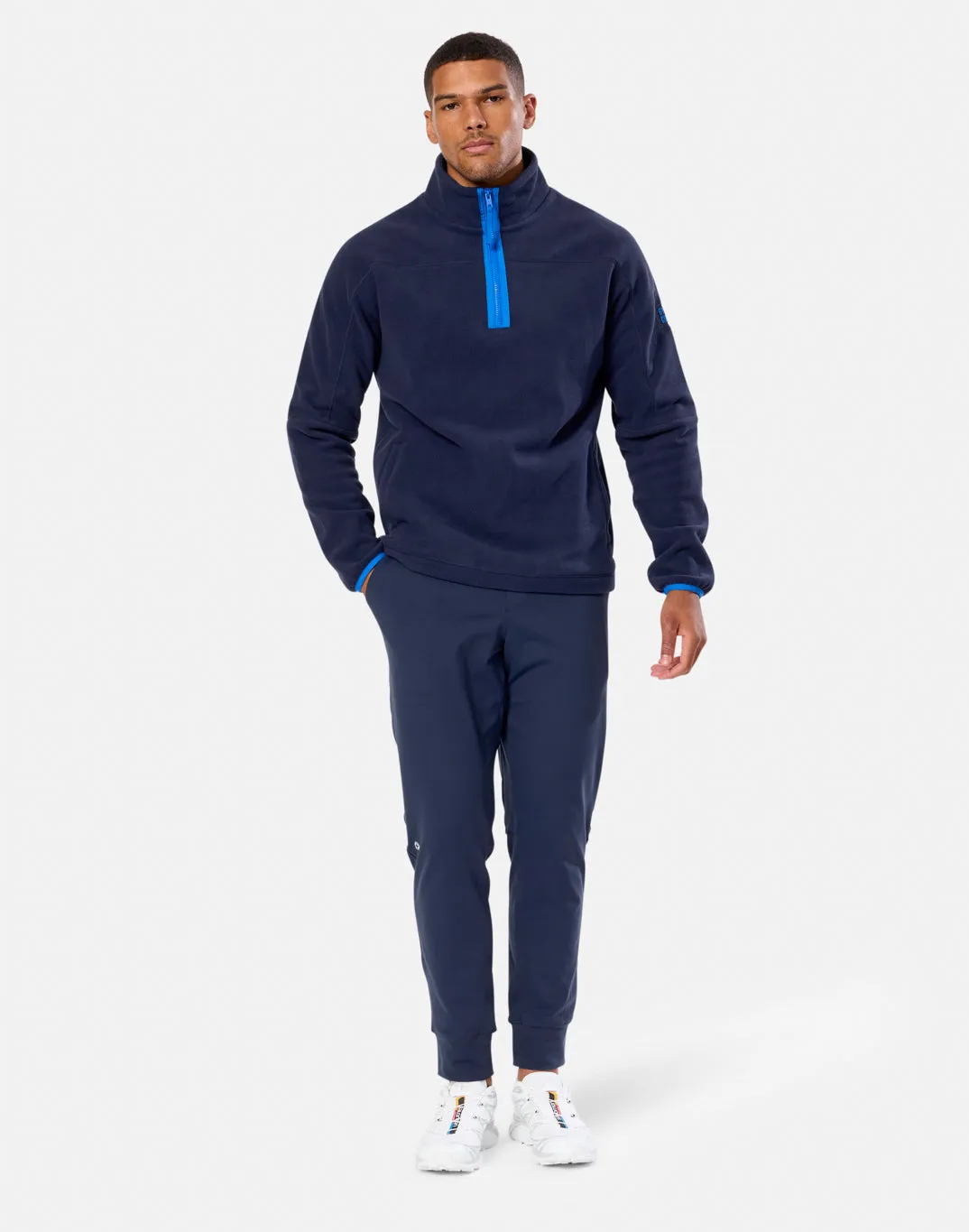 Half Zip Polar Fleece in Twilight Navy sold by Gym+Coffee product image thumbnail 4