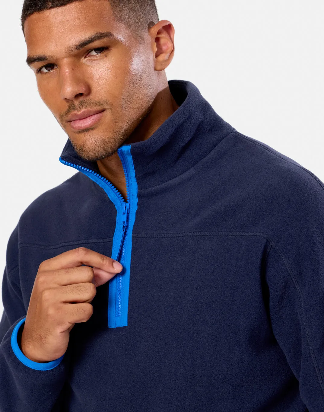 Half Zip Polar Fleece in Twilight Navy sold by Gym+Coffee product image thumbnail 3