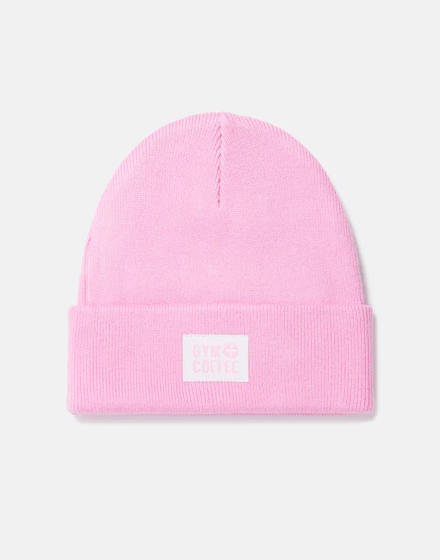 Knit Beanie in Cotton Candy sold by Gym+Coffee