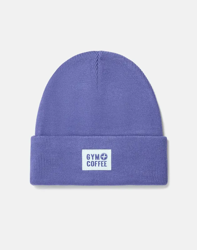 Knit Beanie in Violet Smoke sold by Gym+Coffee