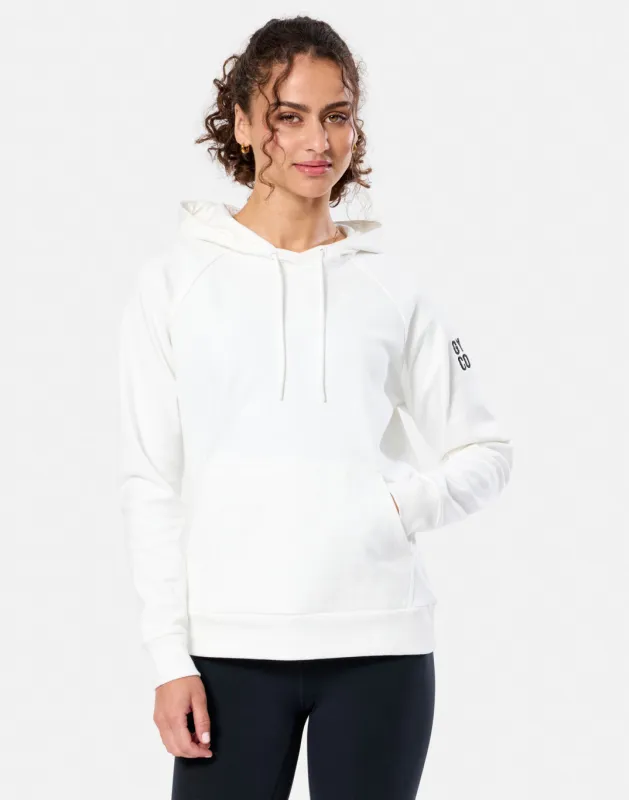 Chill Hoodie in Ultra White sold by Gym+Coffee
