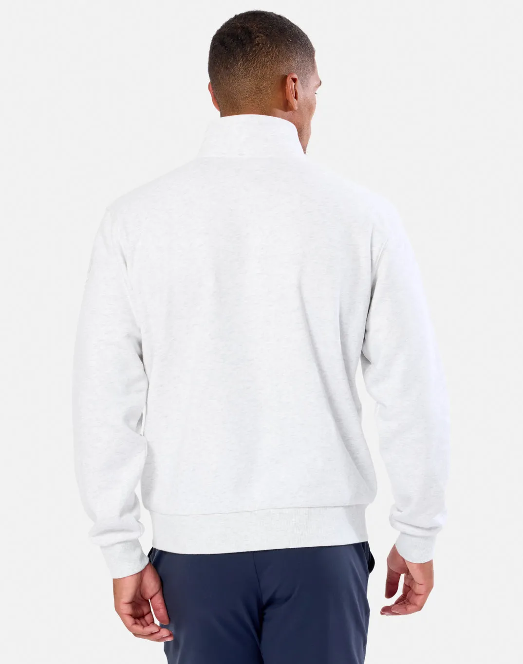 Clubhouse Quarter Zip in White Marl sold by Gym+Coffee product image thumbnail 4