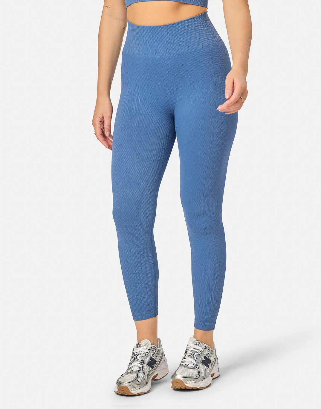 Lotus Lounge 7/8 Legging in Oasis Blue sold by Gym+Coffee