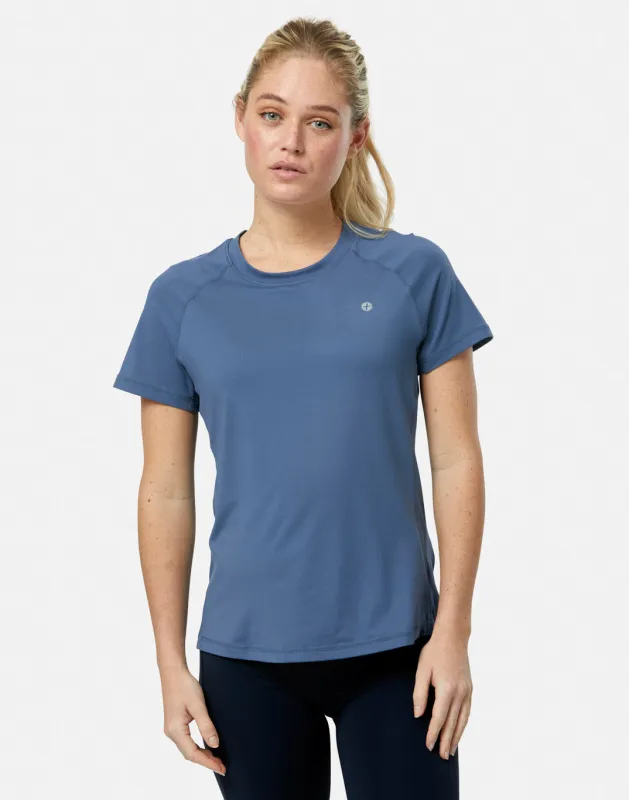 Relentless Tee in Oasis Blue sold by Gym+Coffee