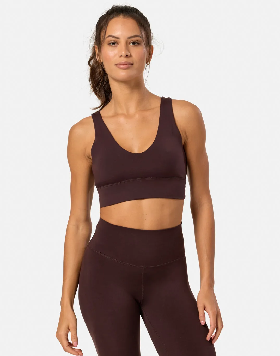 Soft-Motion Bra in Mocha Bean sold by Gym+Coffee