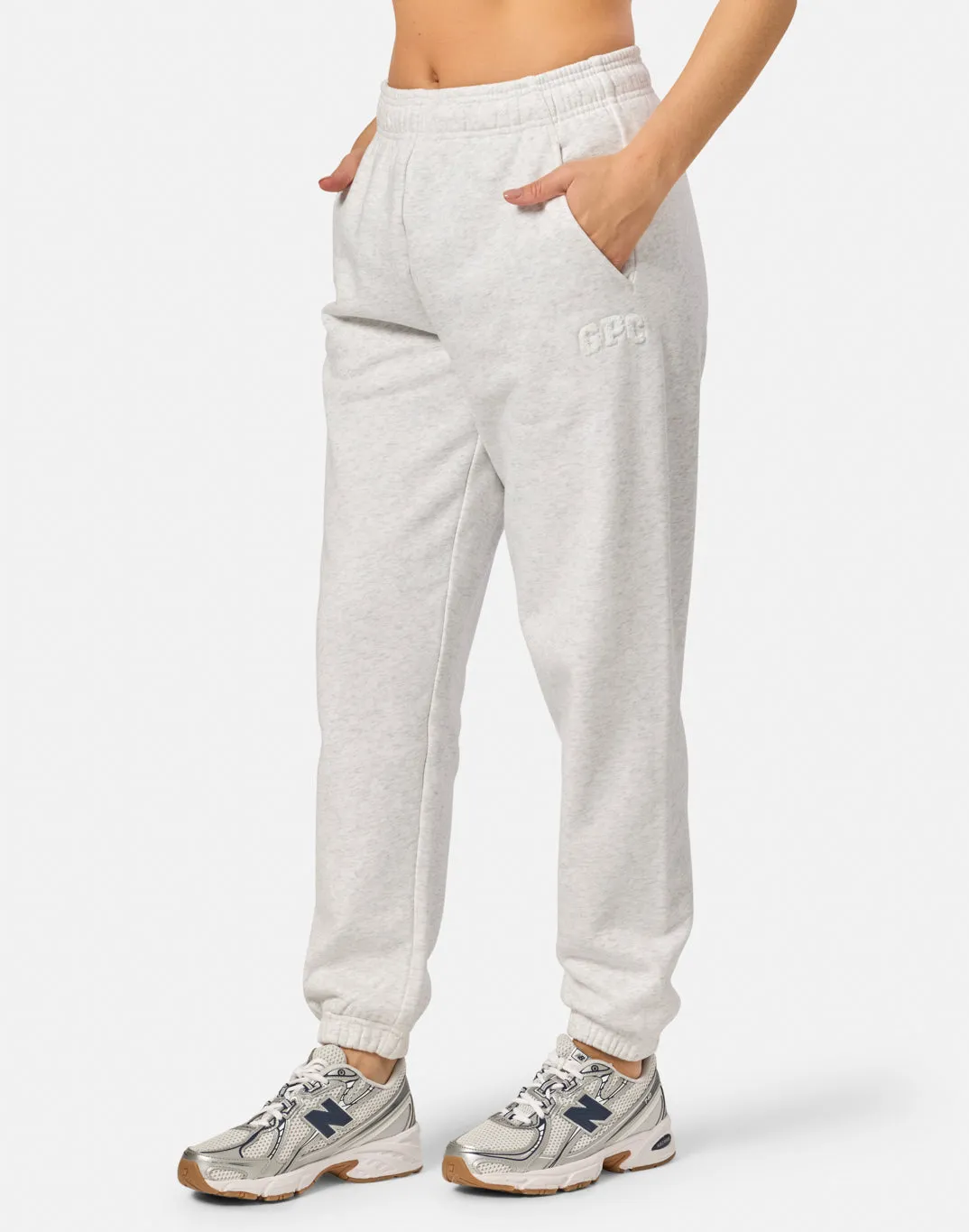 Cascade Joggers in White Marl sold by Gym+Coffee product image thumbnail 3