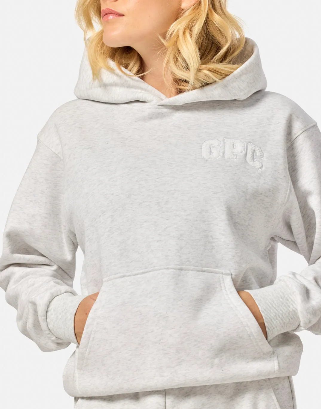 Cascade Hoodie in White Marl sold by Gym+Coffee product image thumbnail 3